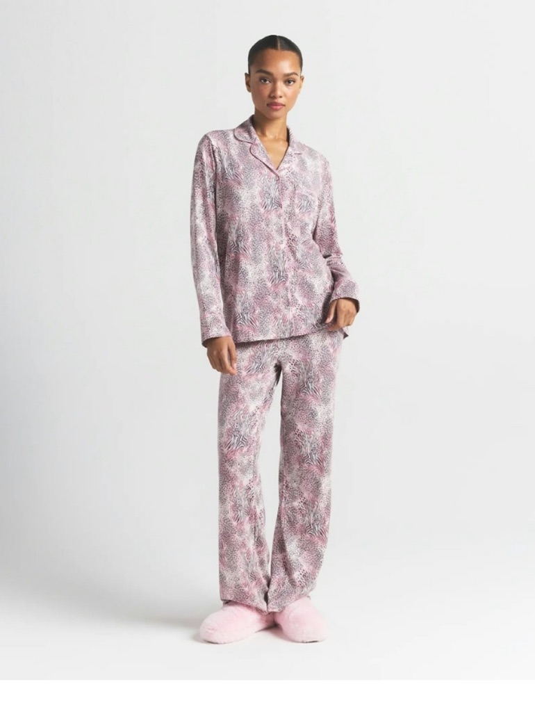Nwt Skims Sleep Long Sleeve Button Up Set